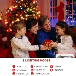 suj 42 LEDs 15 m Multicolor Color Changing, Flickering, Steady Bell Rice Lights image 5