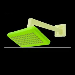 3"x6" Inch Green PVC Feny Shower with 9"Inch Shower Arm (Set of 1) Fixed Mount-image-70