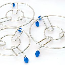 Heavy Duty Stainless Steel Table Ring / Wire Ring / Trivet Round Ring - 3 Pieces Set (5.5", 6.5" & 7.5") Steel Trivet-5