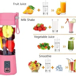 ufg New Mini Blender Bottle For Making Juice And Shake Mixer Juicer Jar image 3
