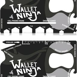 dstechbar Wallet Ninja 18 in 1 Multi-Purpose Swiss Army Knives Pocket Card Tool (2pc) Camping & Hiking Swiss Army Knives Pocket Card Tool-picture-40