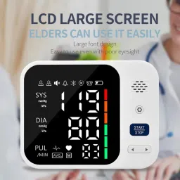 Aika (Combo Offer) AK-666 Rechargeable Fully Automatic Blood Pressure Monitor for Home Use with Voice Broadcast and Large Display & AK-45 Digital Thermometer Bp Monitor image 3