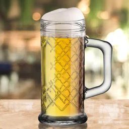 Rhombus 300ml Glass (Set of 2) Beer Mug-image-95