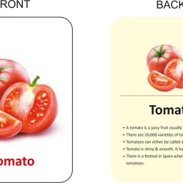 gurukanth Vegetables Flash Cards Easy & Fun way of Learning image 2