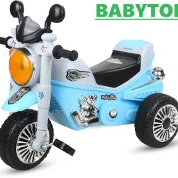 KIDS ROYAL BULLET, BIG SIZE CROM WHEEL,HEAD LIGHT,STORAGE,MADE IN INDIA (Red)-picture-7