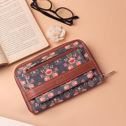 zouk Women Casual Multicolor Jute Wallet-picture-28