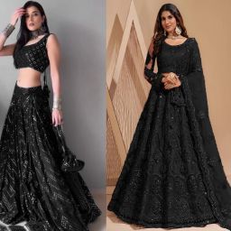 Embroidered Semi Stitched Lehenga Choli-image-40