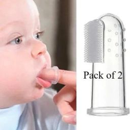 Newborn Baby Finger Toothbrush with Case (Kids Toothbrush; Non-Toxic odorless Extra Soft Toothbrush-image-31
