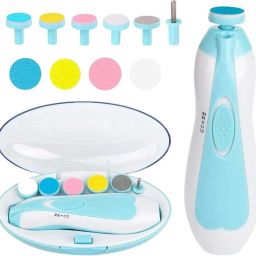Baby Nail Trimmer File with Light Battery Operated Safe Nail Clippers Kit W355-picture-19