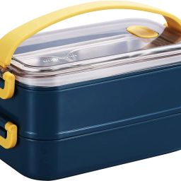 Lunch Box Two Layer for Adults and Kids Leak Proof Bento Box 2 Containers Lunch Box-image-60