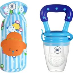 blue food feeder+bottel cover- Silicone-33