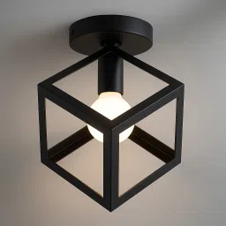 Modern Black Cube Ceiling Light Fixture for Indoor Use Ceiling Light Ceiling Lamp-image-19