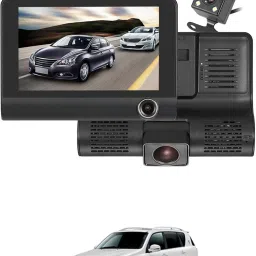 170 Degree/3 Lens G-Sensor 4Inch 3 Way DVR Video Recorder For Car Black LCD-image-36