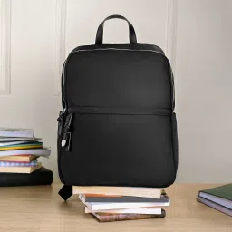 Small 18 L Backpack Women's Black Plain Nylon Rucksack Backpack-42