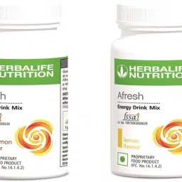 Afresh Energy Drink Mix Lemon and Cinnamon Flavor 50 GM in Pack of 2 Energy Drink-image-95