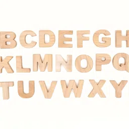 Wooden Alphabets- Uppercase(26 Pieces) - Medium Size-12