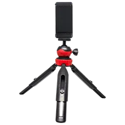 HIFFIN HF-350 18cm Adjustable Tripod for Mobile and Camera (360 Degree Rotatable, Black)-0