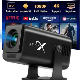 BeamX Thunder Fully Smart Android 13 Projector 4X Brighter 1080P 4KSupport Dust-Filter (11500 lm) Portable Projector-15