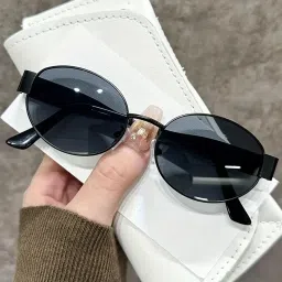 Gradient, Toughened Glass Lens, UV Protection, Riding Glasses Oval Sunglasses (55)-18