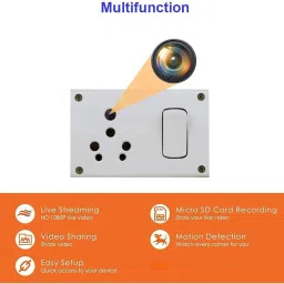 ELEKTRO WELT FULL HD 1920P WiFi SWITCH SOCKET - Hidden Camera with Live Feed WiFi - 32GB Security Camera image 3