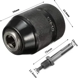 13mm Capacity Keyless Hand Drill Chuck 1/2-20UNF Mount Quick Change Conversion Adapter with SDS Adaptor Accessories-image-76