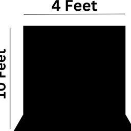 Windrop Solutions 4x10ft Black Screen Background Photo Video Backdrop Youtube Reflector-image-94