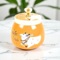 Serving Bowl with Pichwai Art | Handcrafted Decorative Container Container Serving Set-image-22