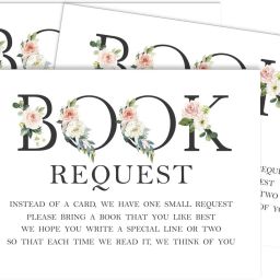 30 Books for Baby Shower Request Cards Oh Baby Gender Neutral Baby Shower Cards Invitation Card-image-47