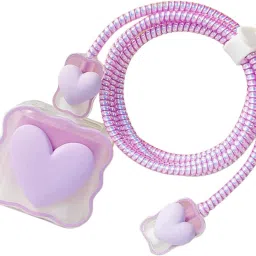prozzile Silicone Press Stud Headphone Case For Compatible with Apple 20W Adapter-16