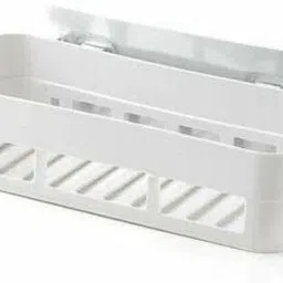 Self Adhesive Multi-Purpose Wall Hanging BATHROOM floating Shelf (PACK OF 1) Plastic Wall Shelf-image-41