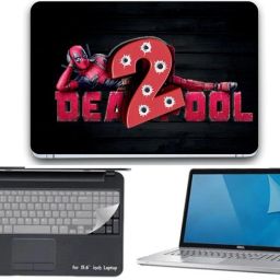 Lonaar 3IN1 Vinyl Decal Laptop Skin Sticker Combo With Screen Guard & Key Guard (3380) Combo Set-image-96