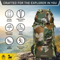 Aerodynamic Rucksack, Hiking Backpack with Rain Cover Rucksack - 80 L-image-39