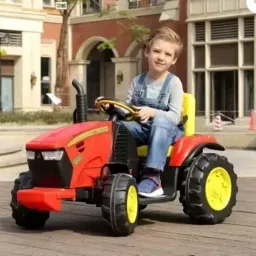 Kids Ride On Tractor 12V Battery operated Electric Tractor with Trolly For Kids Rideons & Wagons Battery Operated Ride On-22