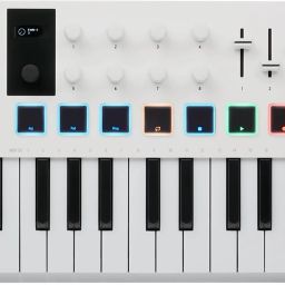 MiniLab 3, 25 Slim-Key USB-C Midi Controller, Software Bundle MiniLab mk3 white Digital Arranger Keyboard-0