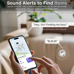 zomei Magnetic Bluetooth GPS Item Finder With Loop Hole For Keys Pets Kids Locator Location Smart Tracker image 3