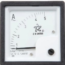 CK INDIA 72mm 5 Ampere Fitted with Brass Nu and Volt (Analog) Ammeter-17