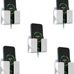 Zebur Wall Mounted Stand Mobile Holder Mobile Wall Mount for charging (pack of 5pcs) Mobile Holder-20