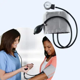 Evolife Dial Type Aneroid Sphygmomanometer with Carry Bag & Adjustable Cuff Doctor D Pulse Rate Monitor Bp Monitor image 5
