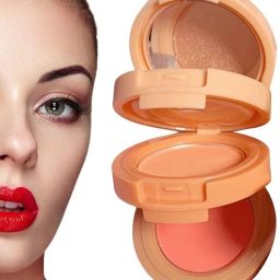 3 in 1 mini blusher highlighter for glossy and shiny cheeks-image-83
