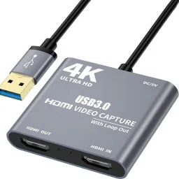 Etzin 4K HDMI Video Capture Card, HDMI to USB 3.0, Video Audio Capture with Loop-Out 1080 inch Blu-ray Player-20