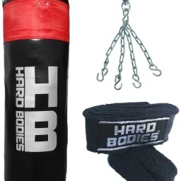 Synthetic Leather Punching Bag - 3 Feet - Black - Unfilled Hanging Bag-image-51
