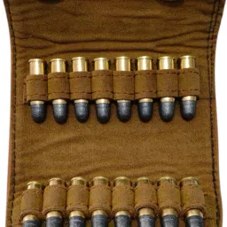 Cartridges (Ammo) Pouch For 30 & 32 Bore Revolver & Pistol (7.62, 7.63, 7.65) Racquet Carry Case/Cover Free Size-29