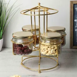 amaya decors Merry Go Round Dry Fruits Revolving Platter-picture-21
