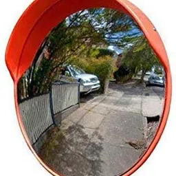 ladwa Convex mirror 24 inch/ 600mm diameter, Traffic Mirror, Parking Safety Unbreakable Mirror with Nut and Bolt , (60cm) with Adjustable Fixing Bracket Rearview Radar Mirror-picture-34