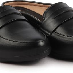 Formal Back Open Platform Wedge Heel Loafer Shoes Slip On For Women-image-62