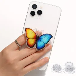 Bwogue 1Pc Butterfly Phone Finger Grip, 360° Rotating Finger Ring Stand for Cell Phones Mobile Holder-picture-18