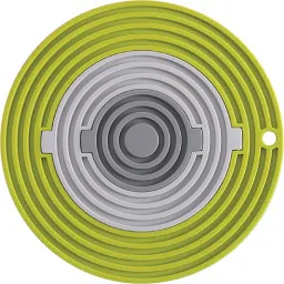3 in 1 Multisize Silicon Trivets Mat for Hot Dishes Pots & Pans,Green Round Trivet-39