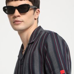 the bear house Men Regular Fit Striped Spread Collar Casual Shirt-picture-24