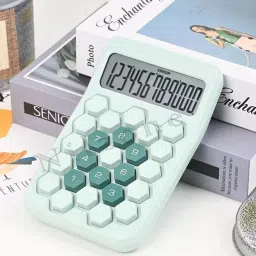 nilzone LCD Display Big Hexagon Button ,Easy to Press, School Office Business Home Basic Calculator image 3