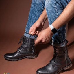 Delize Derby Boots For Men-image-3